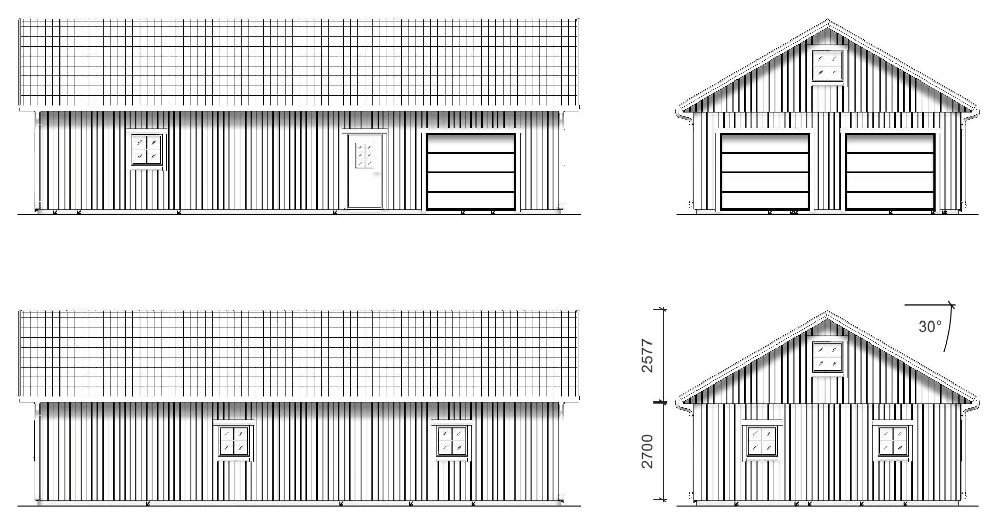 Plan & fasadritning