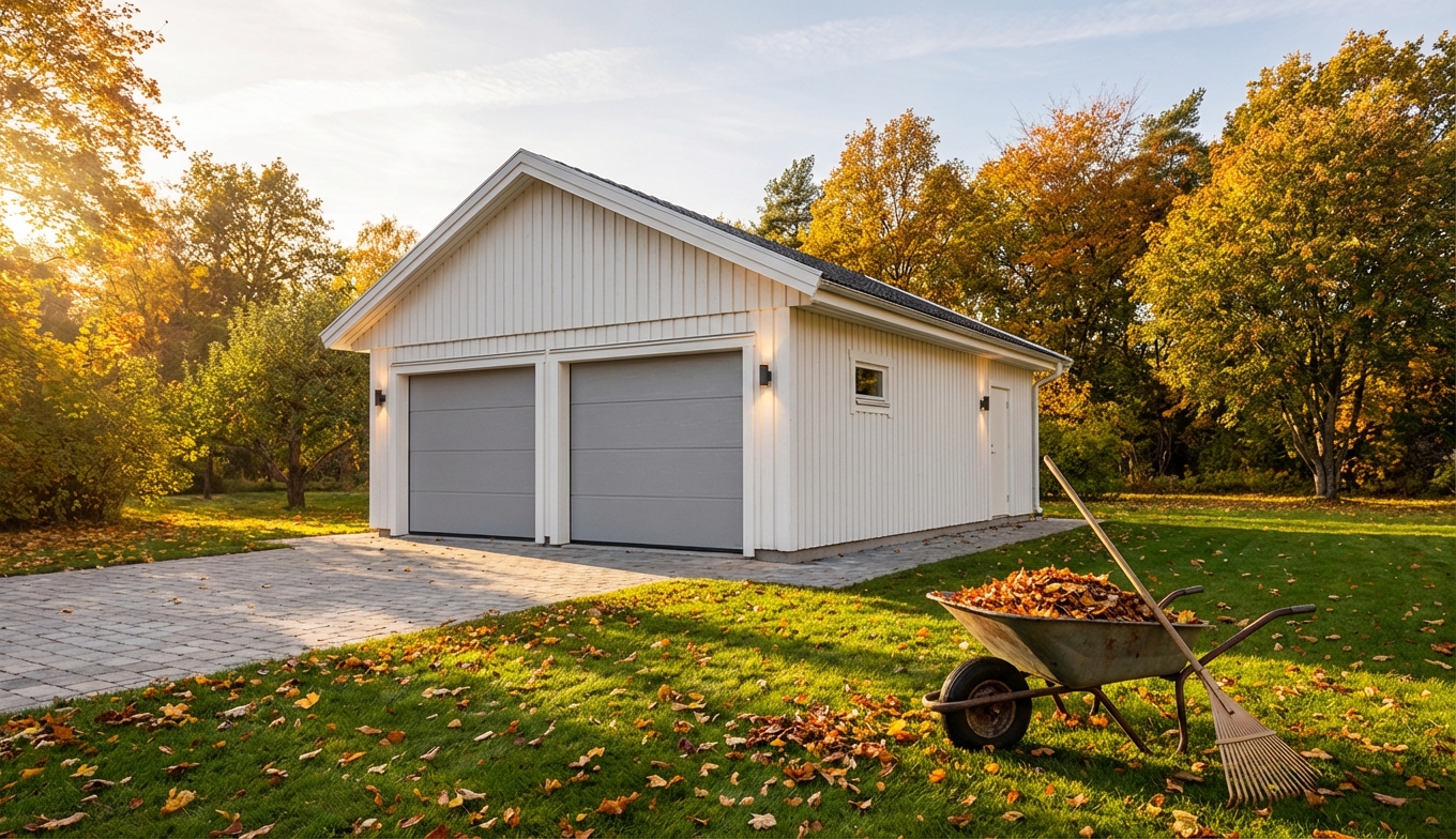 Dubbelgarage-Böle-52m2-6x8,4m- Höst