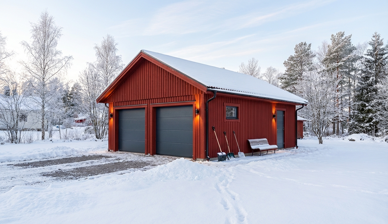 Dubbelgarage-Böle-52m2-6x8,4m-Vinter