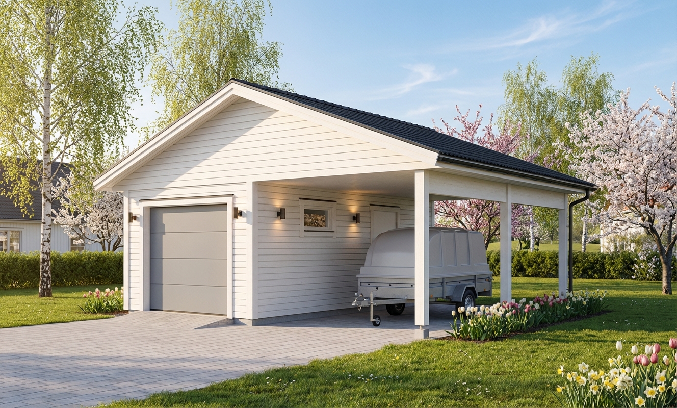 Garage-med-carport-Lappvik-45m2-7,2x6,0(3,6)- Vår