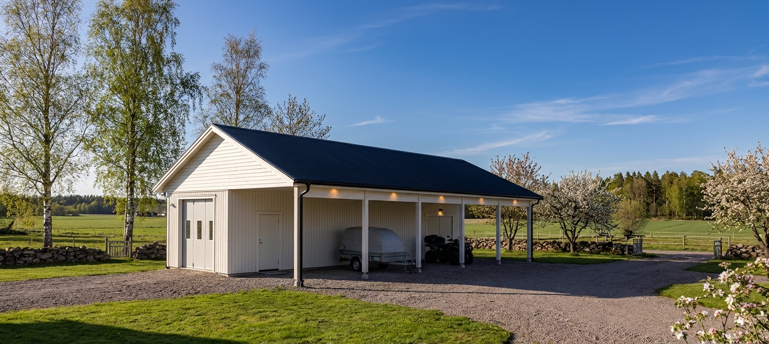 Garage-med-carport-Vallen-143m2-90(42)x156- Vår