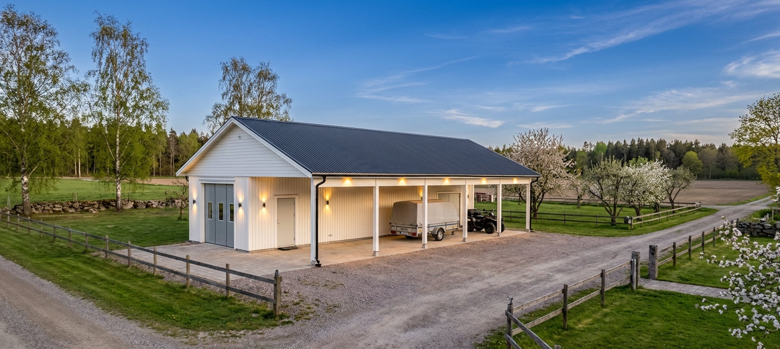 Garage-med-carport-Vallen-143m2-90(42)x156- Vår1