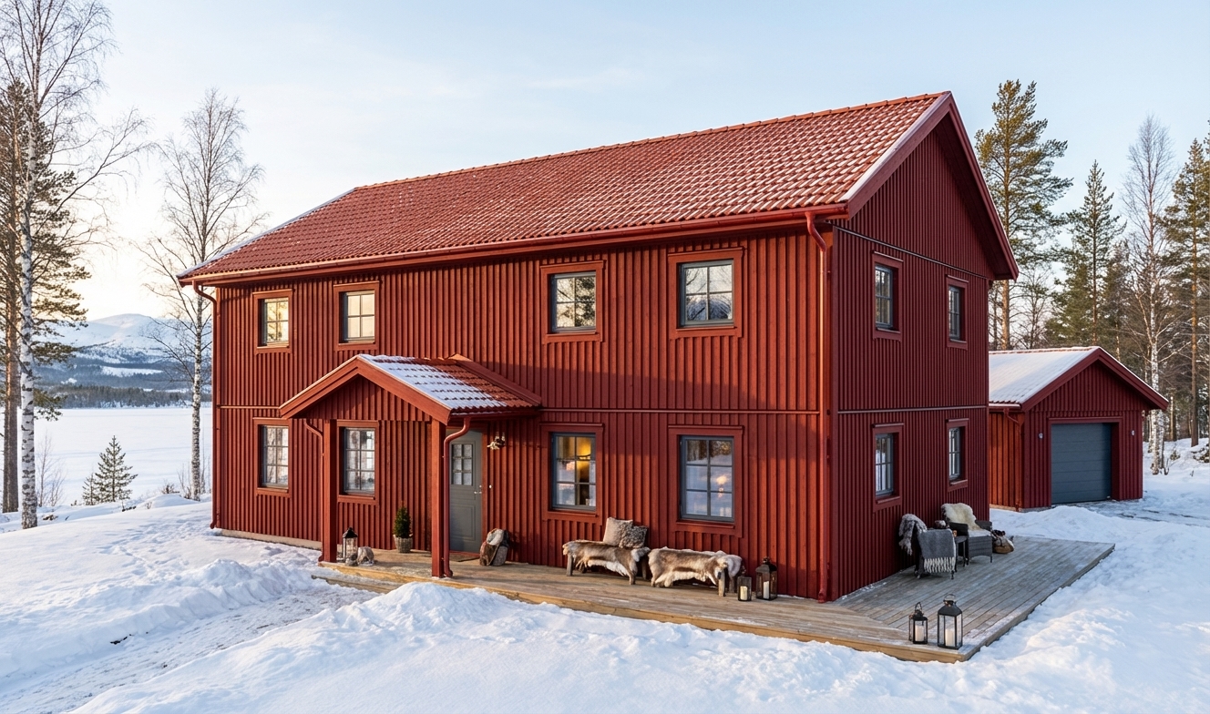 Fritidshus-Skäran-210m2-7,8x13,2x4,7 - Vinter