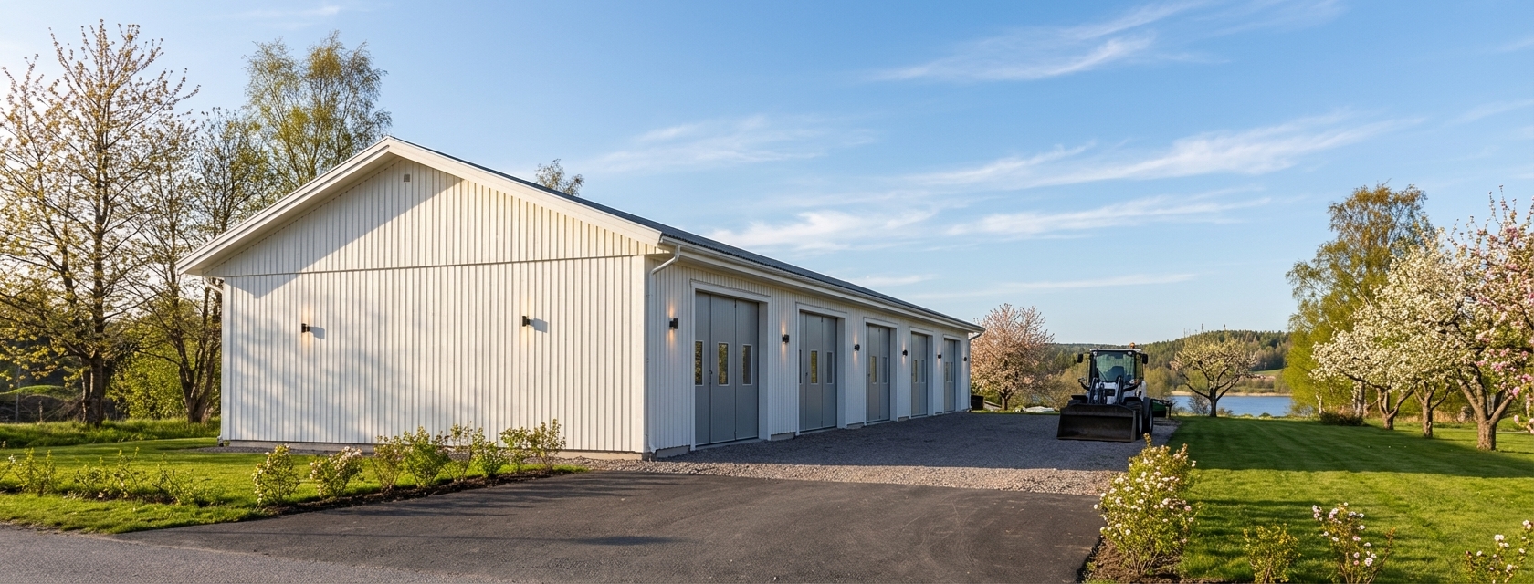 Maskinhall-Örviken-225m2-8,4x26,4x3,0 - sommar2