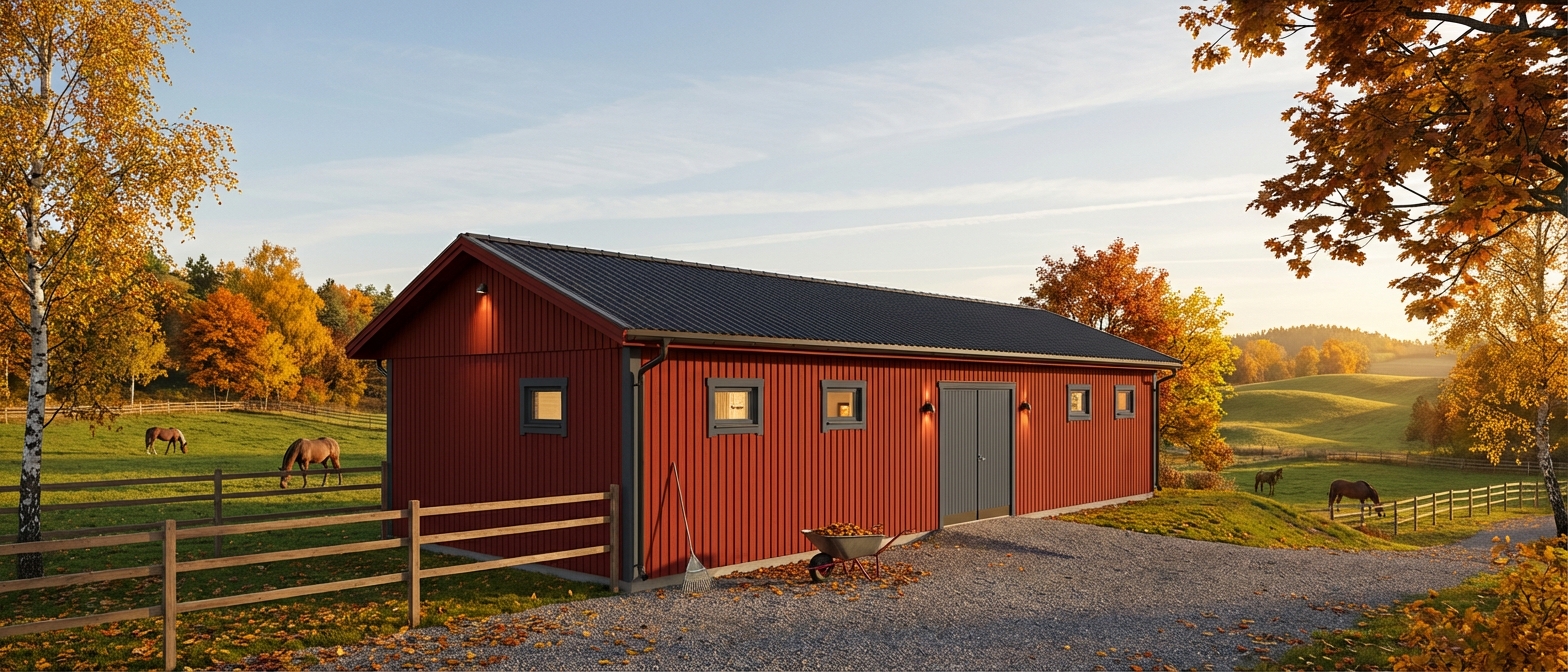 Stall-Mjödvattnet-103m2-6,0x16,8 - Höst