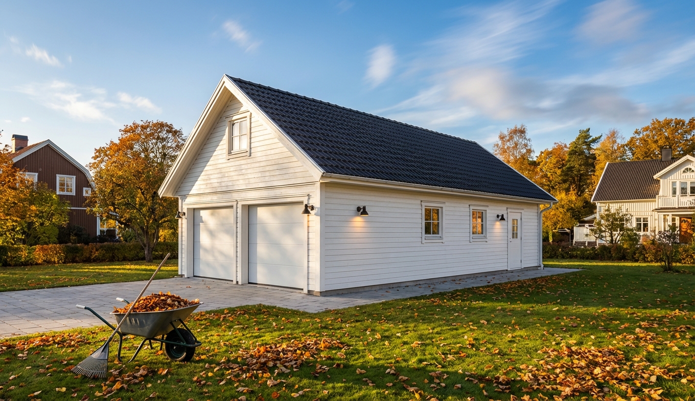 Dubbelgarage-Klinten-67m2-6,0x10,8m - Höst